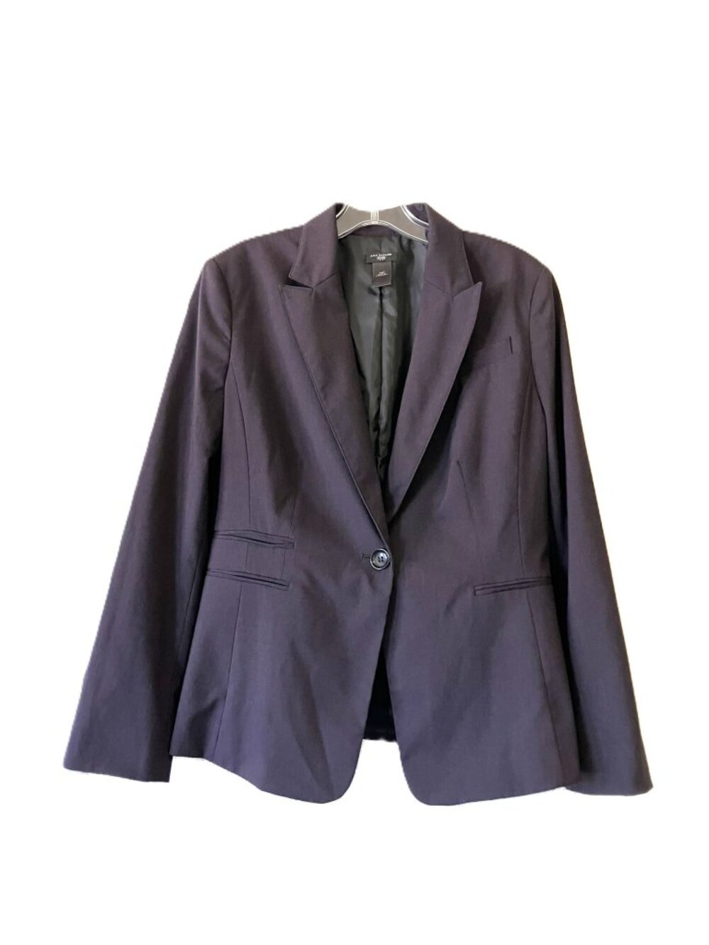 Ann Taylor Petite Dark Plum Blazer Size 12P Excellent